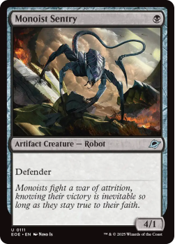 Monoist Sentry single card from Magic: the Gathering