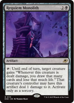 Requiem Monolith single card from Magic: the Gathering