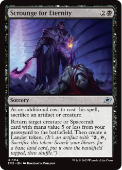 Scrounge for Eternity single card from Magic: the Gathering