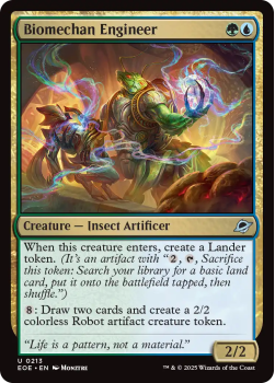 Biomechan Engineer single card from Magic: the Gathering