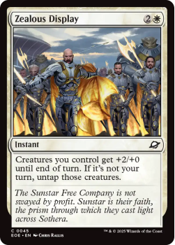 Zealous Display (FOIL) single card from Magic: the Gathering