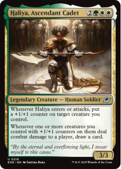 Haliya, Ascendant Cadet single card from Magic: the Gathering