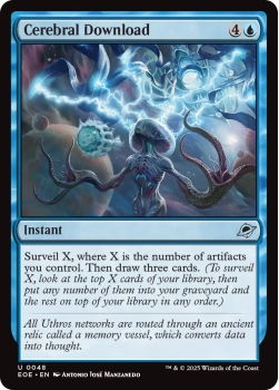 Cerebral Download (FOIL) single card from Magic: the Gathering