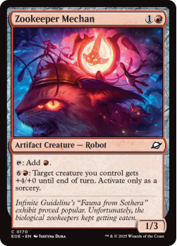 Zookeeper Mechan single card from Magic: the Gathering