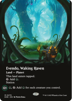 Evendo, Waking Haven (BORDERLESS) single card from Magic: the Gathering