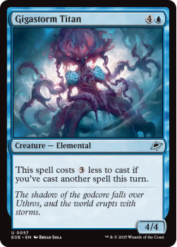 Gigastorm Titan single card from Magic: the Gathering