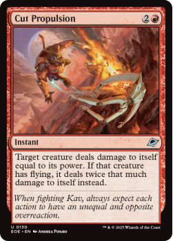 Cut Propulsion (FOIL) single card from Magic: the Gathering