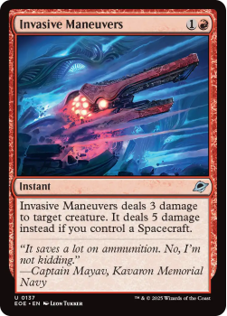 Invasive Maneuvers single card from Magic: the Gathering
