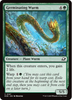 Germinating Wurm (FOIL) single card from Magic: the Gathering