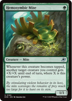 Hemosymbic Mite (FOIL) single card from Magic: the Gathering