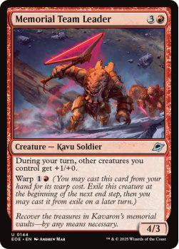 Memorial Team Leader (FOIL) single card from Magic: the Gathering