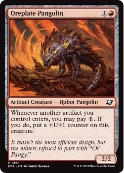 Oreplate Pangolin (FOIL) single card from Magic: the Gathering