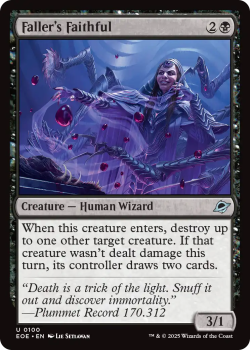 Faller's Faithful single card from Magic: the Gathering