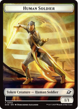 Human Soldier 0002 single card from Magic: the Gathering