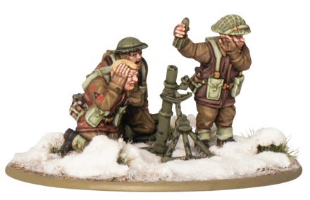 Bolt Action - 3rd Edition British and Canadian (Winter) Medium Mortar Team