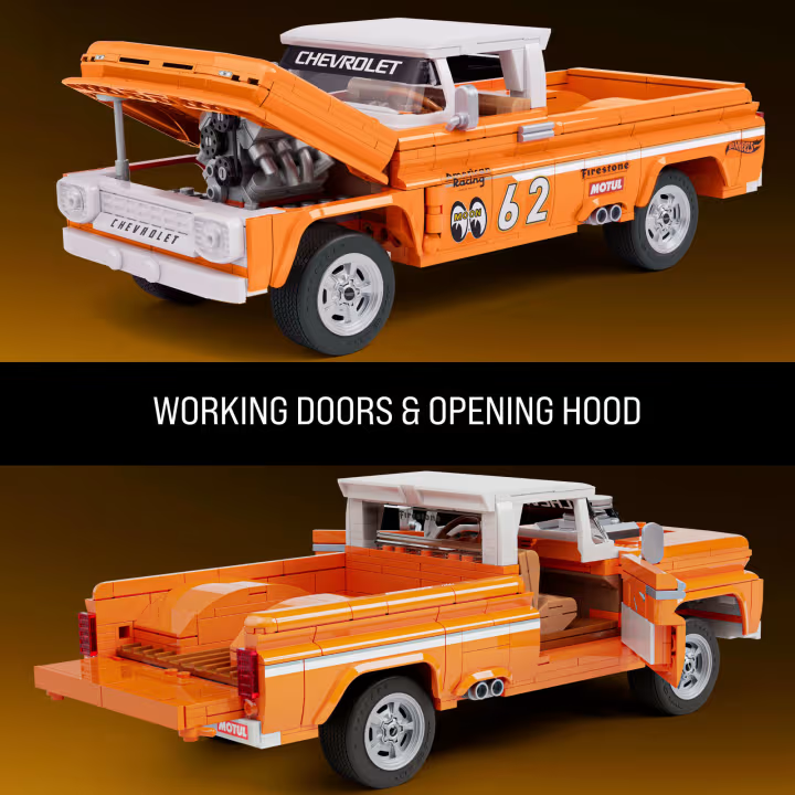 Mattel Brick Shop Hot Wheels Custom '62 Chevy Pickup