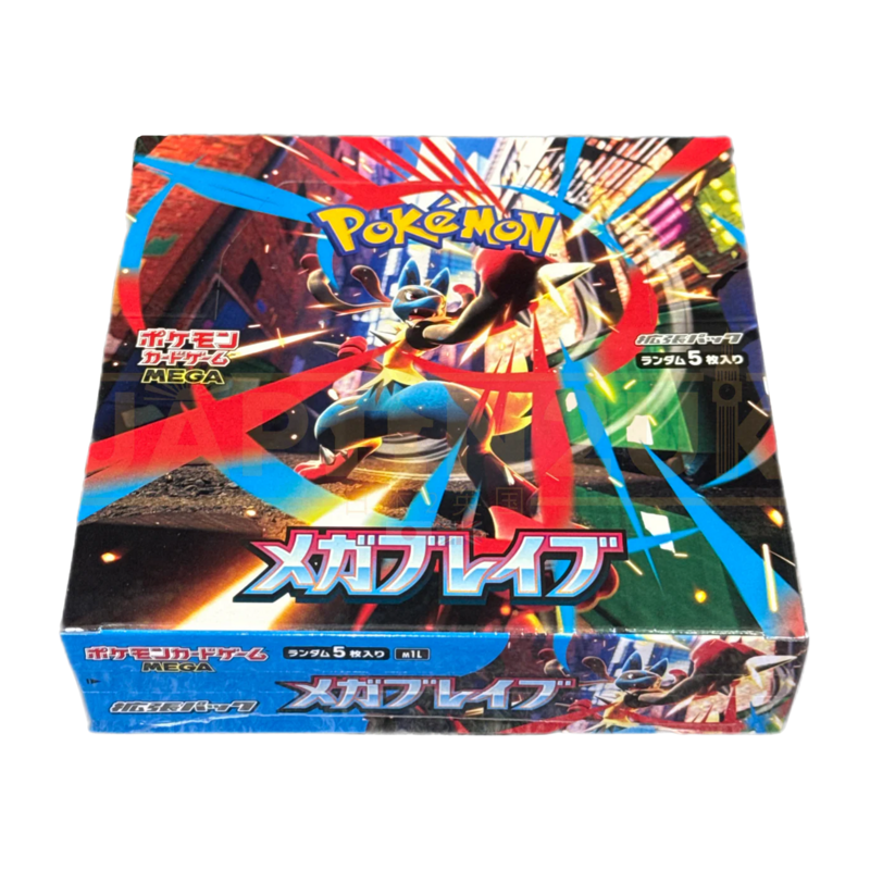 Japanese Pokmon Mega Brave Booster Box | 30 Packs Japanese Pokmon Mega Brave Booster Box | 30 Packs