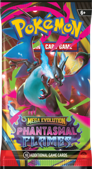 Pokemon Mega Evolution Phantasmal Flames Booster Pack (10 Cards)