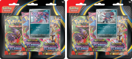 Pokemon Mega Evolution Phantasmal Flames 3 Pack Blister Set of Two