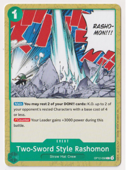 Two-Sword Style Rashomon : OP12-038 LEGACY OF THE MASTER - One Piece Single Card