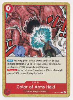 Color of Arms Haki : OP12-019 LEGACY OF THE MASTER - One Piece Single Card