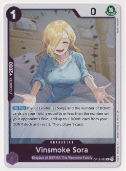 Vinsmoke Sora : OP12-062 LEGACY OF THE MASTER - One Piece Single Card