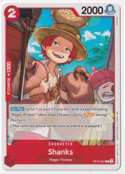 Shanks : OP12-007 LEGACY OF THE MASTER - One Piece Single Card