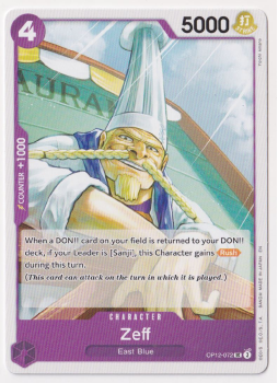 Zeff : OP12-072 LEGACY OF THE MASTER - One Piece Single Card