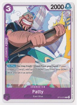 Patty : OP12-074 LEGACY OF THE MASTER - One Piece Single Card