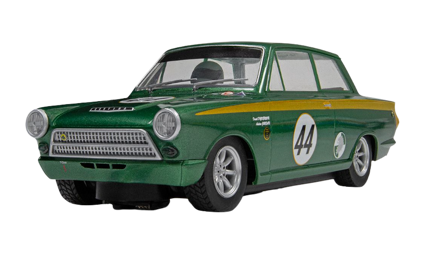 Scalextric Ford Lotus Cortina - Goodwood 2023 - Andrew Jordan + David Dickenson