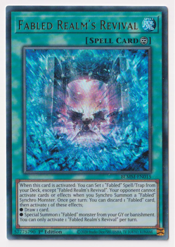 1st Edition Yugioh Card Yu-Gi-Oh! Revelation Of Hope - BLMM-EN039 Ultra  Rare 1st Edition Card 1st Edition Monster Mayhem Card