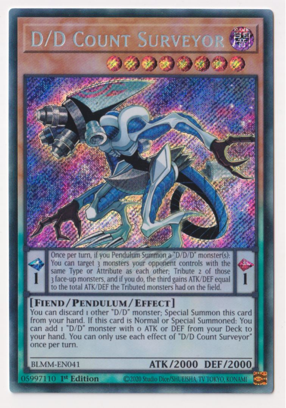 D/D Count Surveyor (Secret Rare) : BLMM-EN041 - Yu-Gi-Oh! Single Card