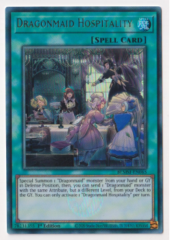 Dragonmaid Hospitality (Ultra Rare) : BLMM-EN065 - Yu-Gi-Oh! Single Card