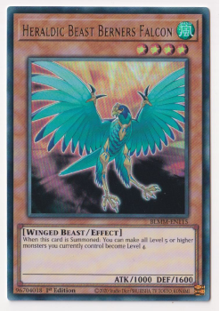 Heraldic Beast Berners Falcon (Ultra Rare) : BLMM-EN115 - Yu-Gi-Oh! Single Card