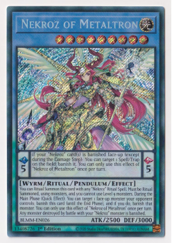 Nekroz of Metaltron (Secret Rare) : BLMM-EN026 - Yu-Gi-Oh! Single Card