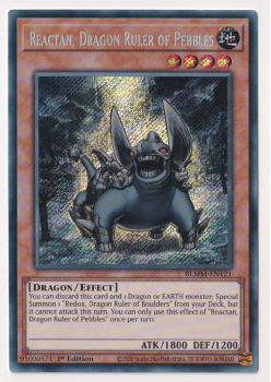 Reactan, Dragon Ruler of Pebbles (Secret Rare) : BLMM-EN121 - Yu-Gi-Oh! Single Card