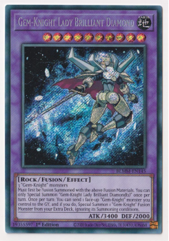 Gem-Knight Lady Brilliant Diamond (Secret Rare) : BLMM-EN145 - Yu-Gi-Oh! Single Card