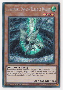 Lightning, Dragon Ruler of Drafts (Secret Rare) : BLMM-EN124 - Yu-Gi-Oh! Single Card