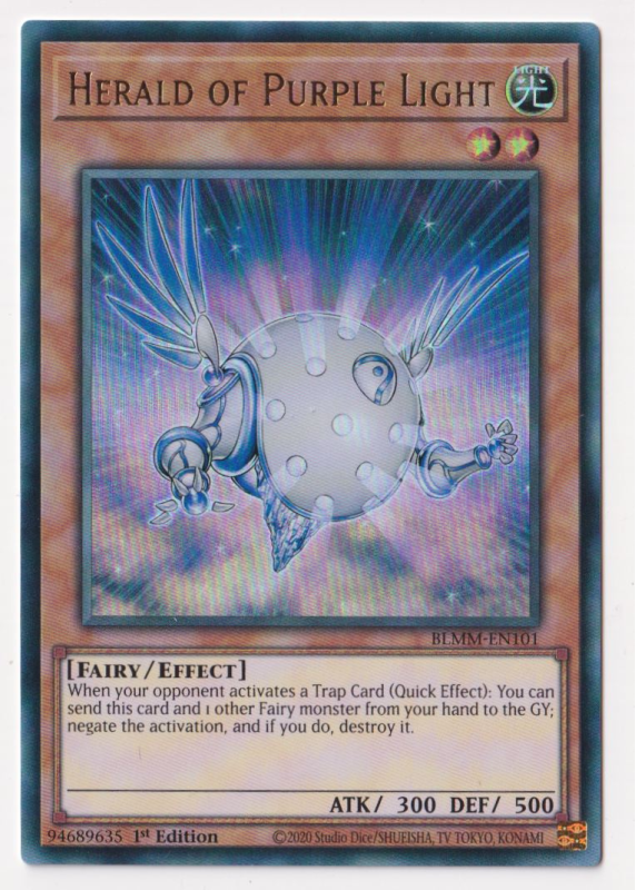 Herald of Purple Light (Ultra Rare) : BLMM-EN101 - Yu-Gi-Oh! Single Card Herald of Purple Light (Ultra Rare) : BLMM-EN101 - Yu-Gi-Oh! Single Card