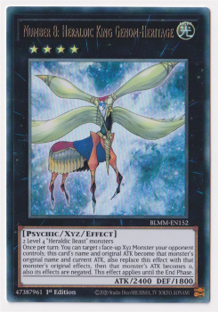 Number 8: Heraldic King Genom-Heritage (Ultra Rare) : BLMM-EN152 - Yu-Gi-Oh! Single Card