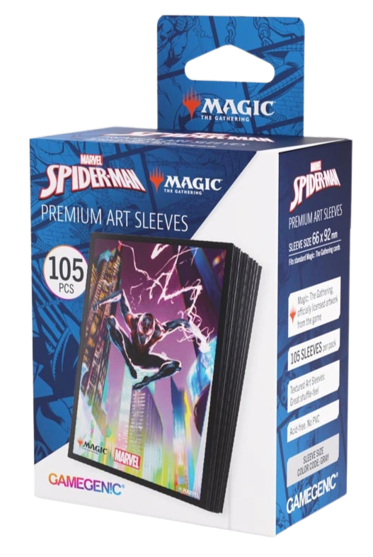 Magic: The Gathering Sleeves – Marvel Spider-Man Miles Morales, 105 Stück, Strukturiert