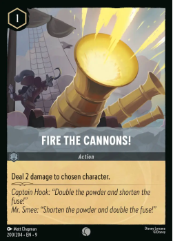 Fire the Cannons! single card from Disney Lorcana