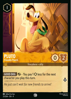 Pluto - Friendly Pooch single card from Disney Lorcana