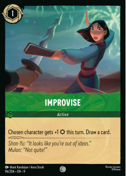 Improvise single card from Disney Lorcana