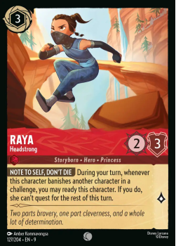 Raya â Headstrong (FOIL) single card from Disney Lorcana