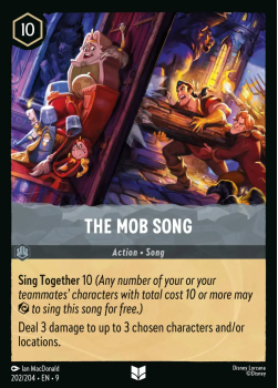 The Mob Song single card from Disney Lorcana