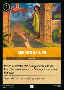 Bruno's Return single card from Disney Lorcana