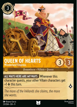 Queen of Hearts - Wonderland Empress single card from Disney Lorcana