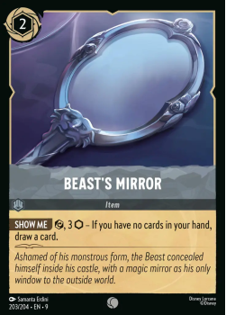 Beastâs Mirror (FOIL) single card from Disney Lorcana