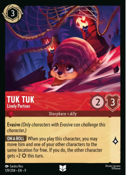 Tuk Tuk - Lively Partner single card from Disney Lorcana